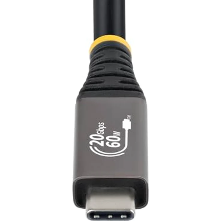 StarTech.com USB4 Kabel, 3m, 20Gbps, USB-IF-zertifiziert, 60W, 4K 120Hz DP2.1, TPE-Mantel, Schwarz – Bild 4