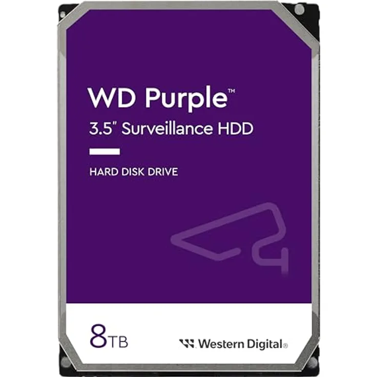 WD HDD Purple 8TB 3.5 SATA 6Gbs 256MB (8 TB, 3.5"), Festplatte
