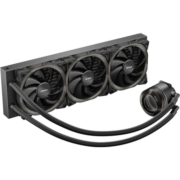 Antec VORTEX 360 ARGB, All-in-One CPU Wasserkühler mit hocheffizienter Kühlpumpe und ARGB-Beleuchtung, schwarz – Bild 2