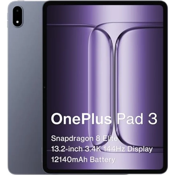OnePlus Pad 3, 13,2 Zoll Tablet mit Qualcomm Snapdragon 7, 12 GB RAM, 256 GB Speicher, Wi-Fi 7 und Android 15 in Sturm Blau – Bild 1