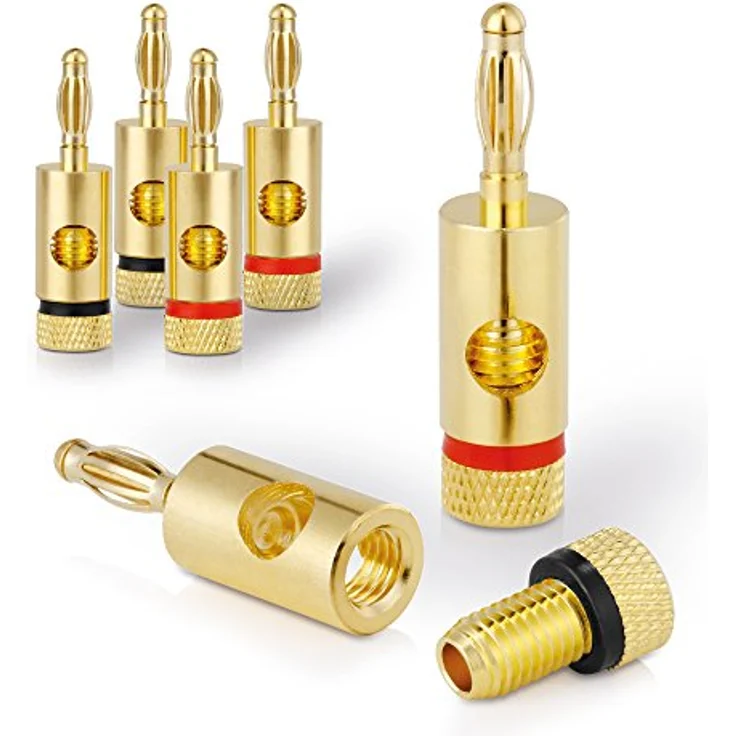 PureLink SP020-010 Lautsprecherkabel 2 x 4,0mm² (99,9% OFC Vollkupfer 0,10mm Litze) Hifi Boxenkabel, 10m, transparent, Set inkl. 4 Bananenstecker – Bild 9