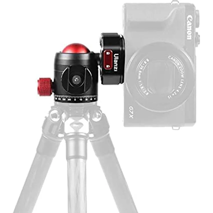 Ulanzi U-100 Drehkopf mit Kugelkopf und Cold Shoe-Mount Halterung – Bild 5