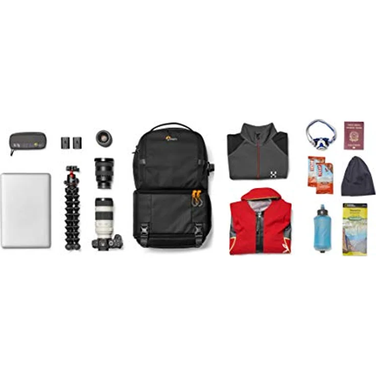 Lowepro Fastpack BP 250 AW III Kamerarucksack - Kameratasche - Fotorucksack für spiegellose und DSLR-Kameras wie Nikon D850, 300D, mit Zugang per QuickDoor, Fach für 13-Zoll-Laptop, Ripstop, Schwarz – Bild 17