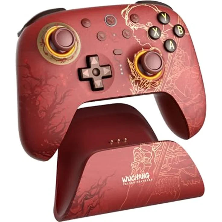 8bitdo Ultimate 2 Wireless Controller Wuchang Edition, Gaming Controller für Android und Windows, rot, mit TMR-Joysticks und RGB-Beleuchtung – Bild 4