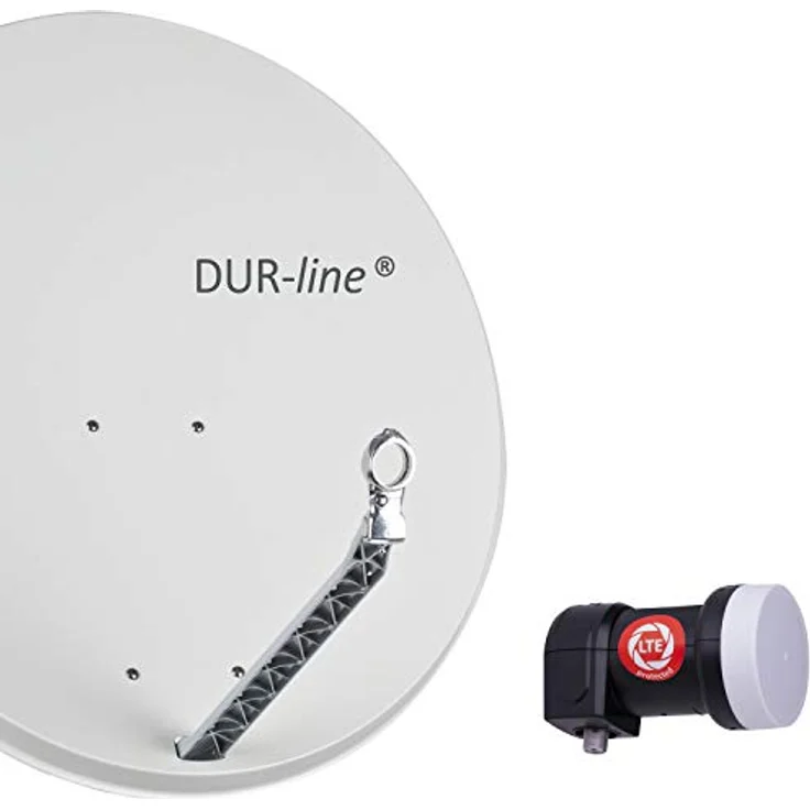 DUR-line Select 85/90cm Komplettanlage hellgrau + Single LNB – Bild 2