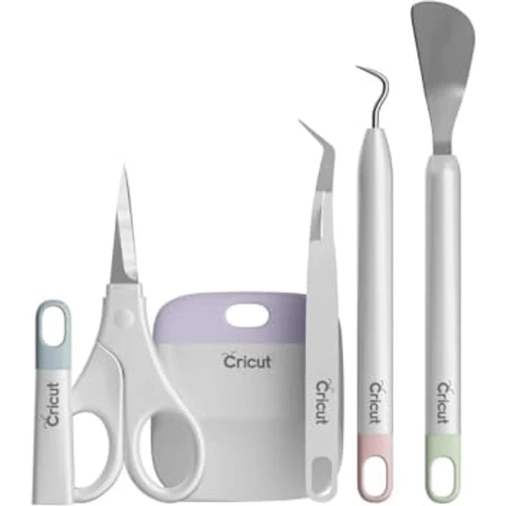 Cricut 2008760 Werkzeugset Weiß, 7-teiliges Set mit 33 cm Trimmer, geeignet für Vinyl und Papier – Bild 4