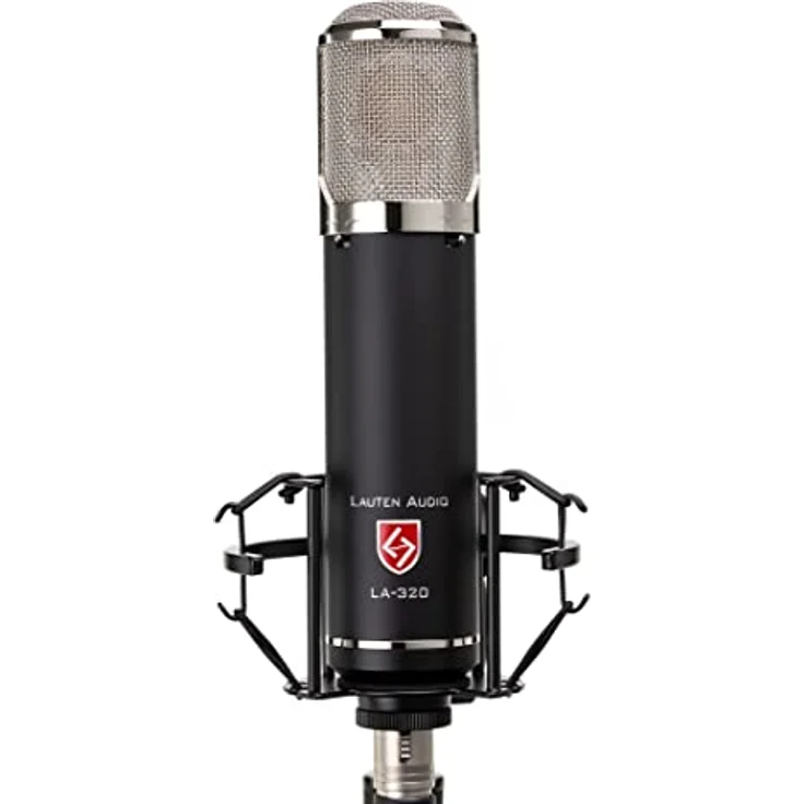 Lauten Audio LA-320 V2, Großmembran Röhrenkondensatormikrofon mit 20 Hz - 20 kHz Frequenzgang, Richtcharakteristik Niere, schwarz – Bild 1