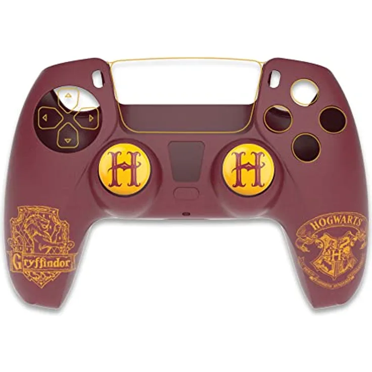 Freaks and Geeks Harry Potter Silicon Grip für Playstation 5 Controller, Gryffindor, Rot, wasserdicht und perfekt geformt