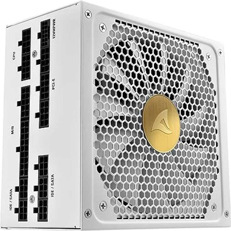 Sharkoon Rebel P30 Gold White, 1000 Watt, ATX 3.0, vollmodular – Bild 1