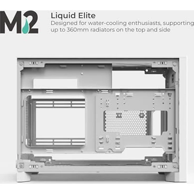MONTECH PC-Gehäuse Montech TEN White, Tower-Gehäuse mit modularer Bauweise und exzellentem Airflow, Micro-ATX und Mini-ITX Unterstützung – Bild 20