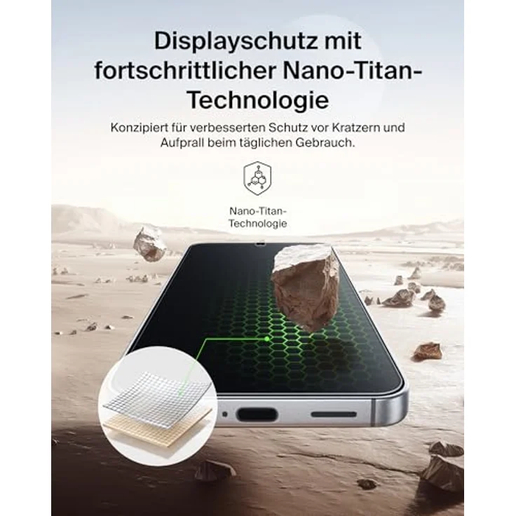 Belkin ScreenForce Titan SmartShield Schutzfolie mit Sichtschutz für Samsung Galaxy S26, Kratzfest, Stoßfest, 9H Härtegrad, Ultradünn, Blasenfreie Anbringung – Bild 5