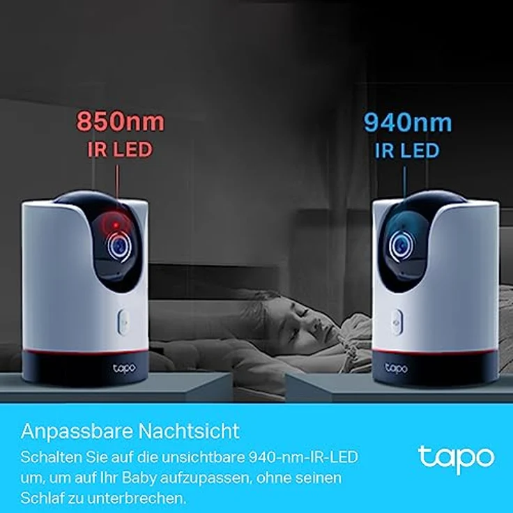 Tapo TP-Link C225 360°-WLAN-Überwachungskamera, 2K Auflösung, Physischer Privatsphärenmodus, Starlight-Sensor, Intelligente AI-Erkennung und -Benachrichtigung,kompatibel mit Alexa&Google Assistant – Bild 5