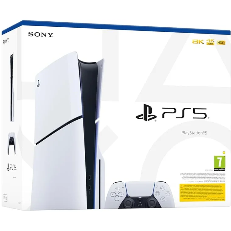 Sony PlayStation 5 Slim (mit Laufwerk), 1TB SSD, 4K & 8K Support, Dual-Color, inkl. Wireless Controller – Bild 5