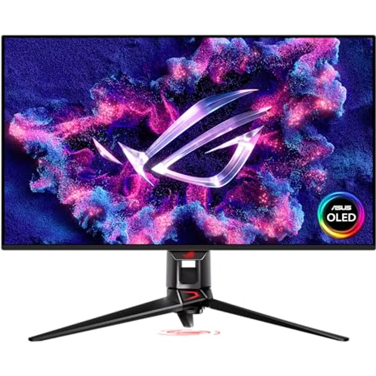 ASUS ROG Swift OLED PG32UCDMZ 32 Zoll 4K Gaming Monitor, QD-OLED, 240 Hz, 0,03 ms, G-SYNC Compatible, VESA DisplayHDR 400, DisplayPort, HDMI, USB-C – Bild 1