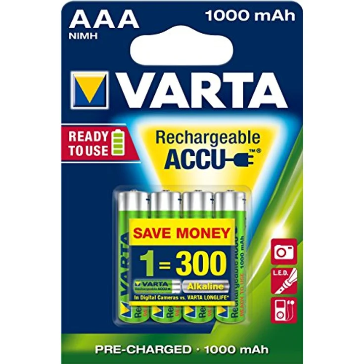 Varta Power Accu AAA Ni-Mh 1000 mAh – Bild 2