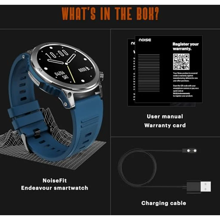 Noise Smartwatch Endeavour (Czarny) (42 mm), Always-On-AMOLED-Display, SoS-Technologie, Rapid Health-Messung, über 100 Sportmodi, bis zu 7 Tage Akkulaufzeit – Bild 5
