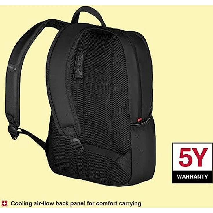 Wenger Laptoptasche Wenger XE Tryal, Rucksack, bis 39,6 cm (15.6), recycelte PET-Flaschen, professionelles Design, schwarz – Bild 5