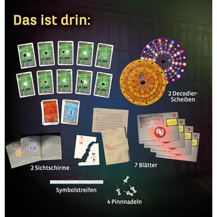 KOSMOS 683924 EXIT - Das Spiel - Der Gefängnisausbruch, Level: Profi, Team-Challenge in 2 Teams, Escape Room Spiel, EXIT Game ab 12 Jahre, EIN einmaliges Gesellschaftsspiel – Bild 3