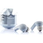 InnovaGoods Kabellose Kopfhörer mit Ladebox Grey, Bluetooth 5.0, LCD-Bildschirm, Silikonhülle, IPX4