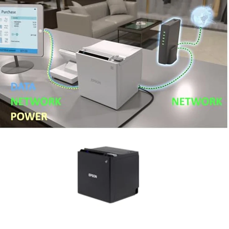 EPSON TM-M30 Schwarz Quittungsdrucker LAN Bluetooth – Bild 4