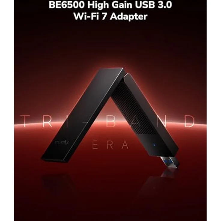 Cudy BE6500 Tri-Band Wi-Fi 7 Wireless USB 3.0 Adapter WU6500, High Gain Antennen, 6GHz, 4K-QAM, 160MHz, WPA3, kompatibel mit Windows 11/10 – Bild 2