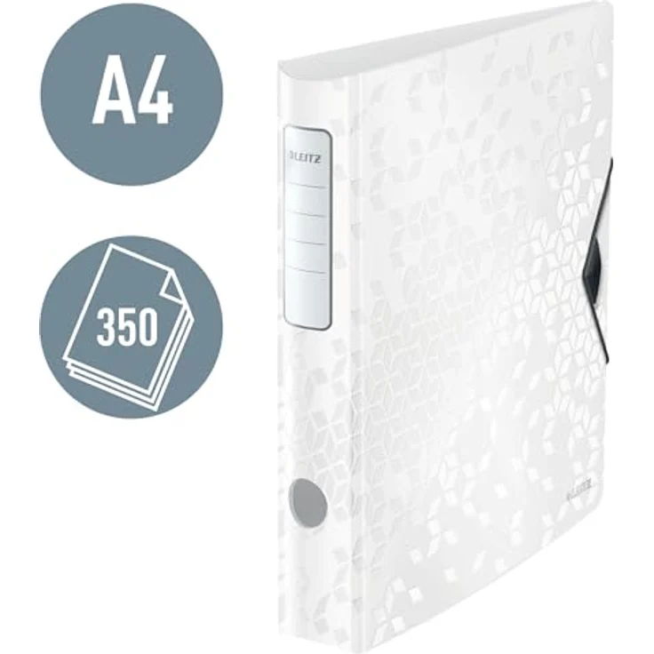 LEITZ Aktenordner Ordner Active WOW 65mm DIN A4 Werkstoff: Polyfoam weiß, raffinierte Oberflächenstruktur, wasser- und schmutzabweisend – Bild 2