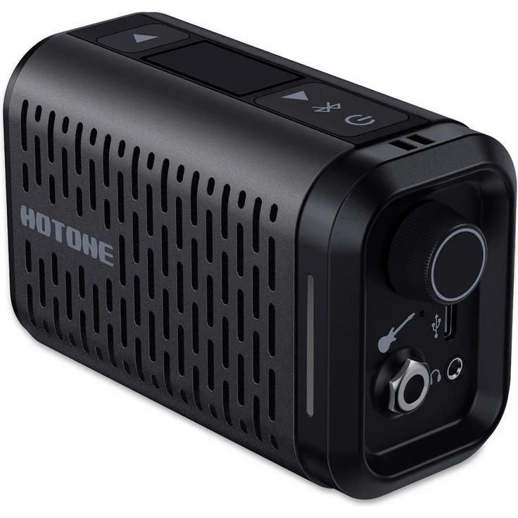 Hotone AP-5BK Pulze Mini Gitarren-Verstärker, 5W Modeling Amplifier mit 52 Verstärkermodellen, integrierter Drumcomputer und Bluetooth-Funktion