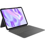 Logitech Combo Touch iPad Pro 13 Zoll (M4) (2024) Tastatur-Case - Abnehmbare Tastatur mit Hintergrundbeleuchtung, Multi-Touch-Trackpad und Smart Connector - Graphit