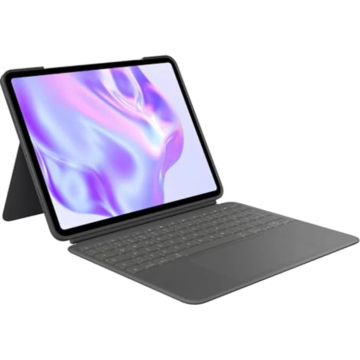 Logitech Combo Touch iPad Pro 13 Zoll (M4) (2024) Tastatur-Case - Abnehmbare Tastatur mit Hintergrundbeleuchtung, Multi-Touch-Trackpad und Smart Connector - Graphit – Bild 1