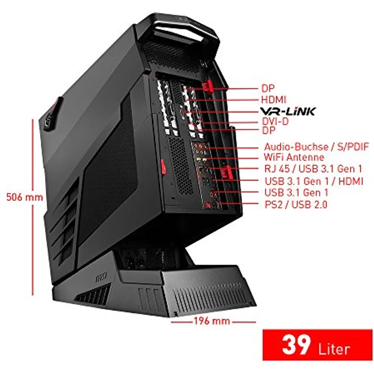 MSI Aegis Ti3 VR7RF-043DE Gaming-PC inkl. MSI Gaming Pack (Intel Core i7-7700K, MSI nVidia GeForce GTX1080Ti Gaming 11GB, 2x512GB PCIe SSD, 4x16 GB DDR4, Windows 10 Home) schwarz, High End, Wassergekühlt – Bild 4