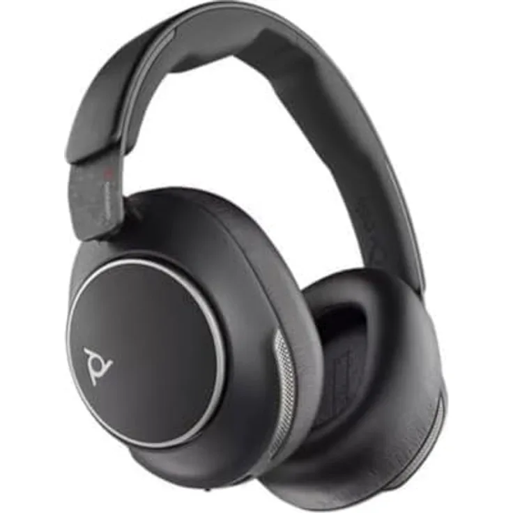 Plantronics VOYAGER SURROUND 80 UC Kopfhörer, THX Spatial Audio, reaktive Streaming-Beleuchtung, schwarz