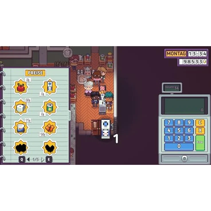 Pqube Discounty - Nintendo Switch Spiel, Management-Rollenspiel mit Supermarkt-Management und Erkundung der Stadt Blomkest – Bild 6
