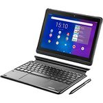MEDION E10900 25,5 cm (10 Zoll) Full HD Tablet inklusive Tastatur (LTE, Android 10, Quad Core Prozessor, USB Typ C, 3GB RAM, 32GB Speicher, WLAN, Bluetooth, 8MP Kamera) schwarz