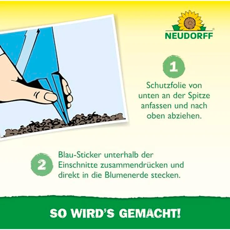 Neudorff Blau-Sticker, Klebefallen gegen Thripse und fliegende Schädlinge, geruchlos, insektizidfrei, 10 Stück – Bild 5