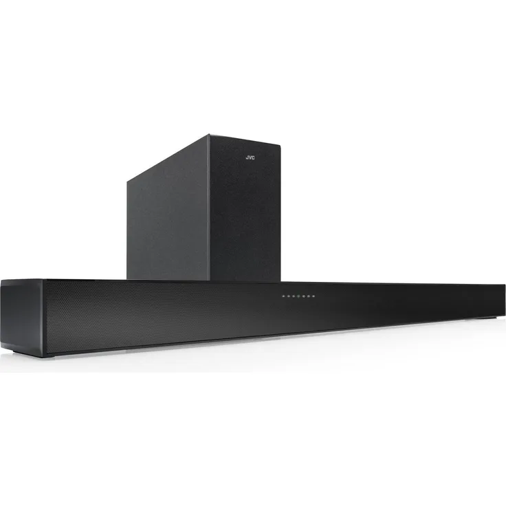 JVC JVCTH-E434B 2.1 Soundbar mit kabellosem Subwoofer (200 W, HDMI CEC, USB-Anschluss), Schwarz