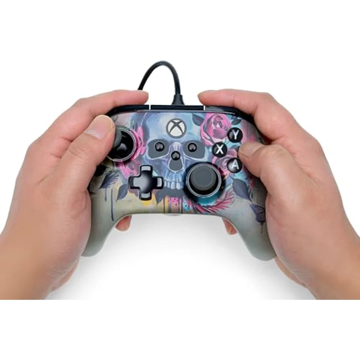 PowerA Advantage Plus Wired Controller, Gaming Controller für Windows, Xbox Series X und Xbox One S, Mehrfarbig, Bloom & Gloom – Bild 3