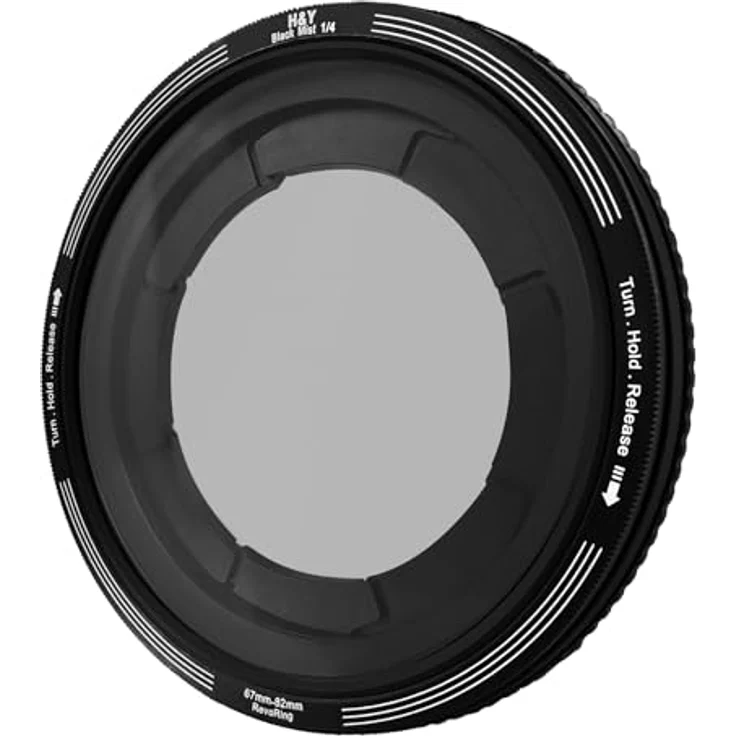 H&Y REVORING 67-82mm Black Mist 1/4, fest verbaute Filtereinheit für einen verträumten filmischen Look – Bild 3
