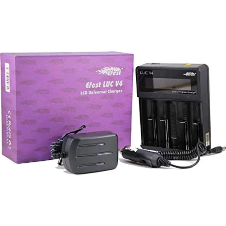 Efest - LUC V4 Charger - LCD & USB Ladegerät für 4x Li-Ion Akkus – Bild 2