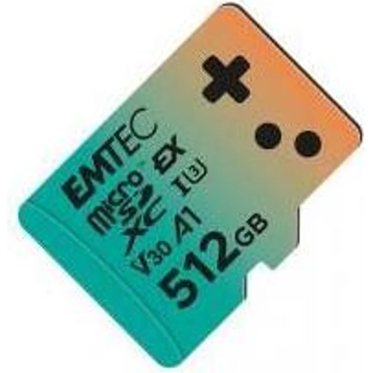Emtec mSD 512GB UHS-I U3 V30 A1 Express, microSDXC Speicherkarte für 4K Videoaufnahmen, Mehrfarbig – Bild 1
