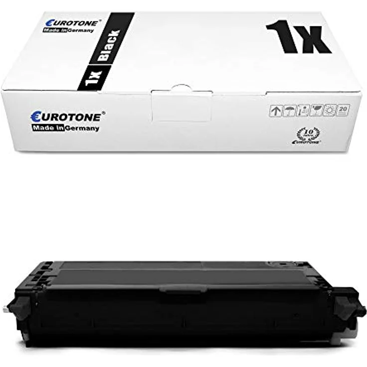 Eurotone EOS-Toner Black, kompatibel für Xerox Phaser 6180/6180N/6180MFP/6180MFPD, 8.000 Seiten, Premium Alternative für 113R00726 XL / 113R00722, Schwarz – Bild 1