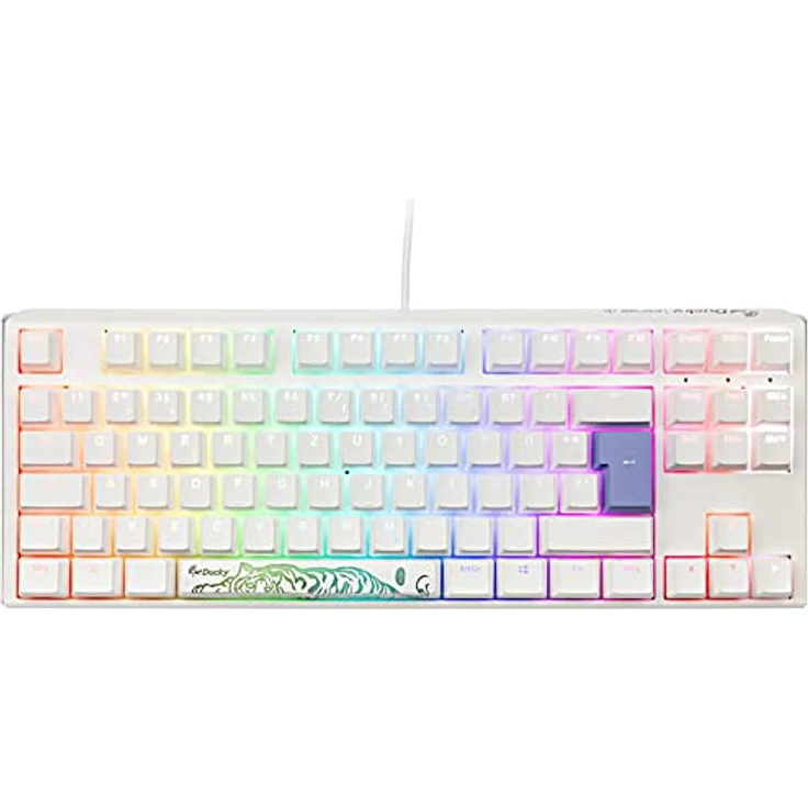 Ducky One 3 Classic Mechanische Tastatur - Mechanical Keyboard - Tastatur Gaming Mechanisch - Gaming Keyboard Mechanical - Mechanische Gaming Tastatur - TKL-Format 80% - MX-Speed-Silver – Bild 2