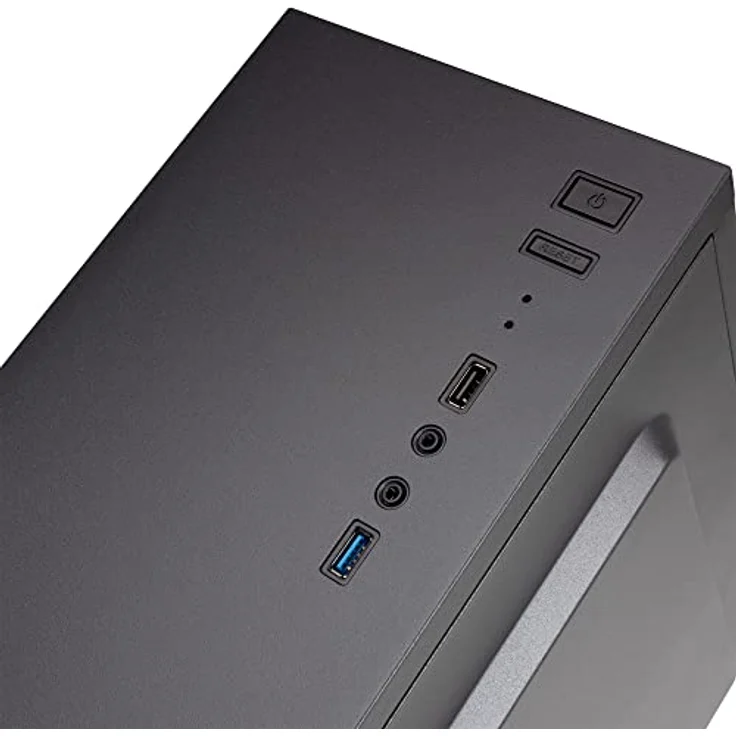 TACENS 2ALUX, PC Semitower ATX Gehäuse, 12cm Lüfter, Ultraleicht Stahl, Schwarz – Bild 4