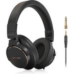 Behringer BH470-BK, geschlossene Studio Kopfhörer für Pro Audio, schwarz