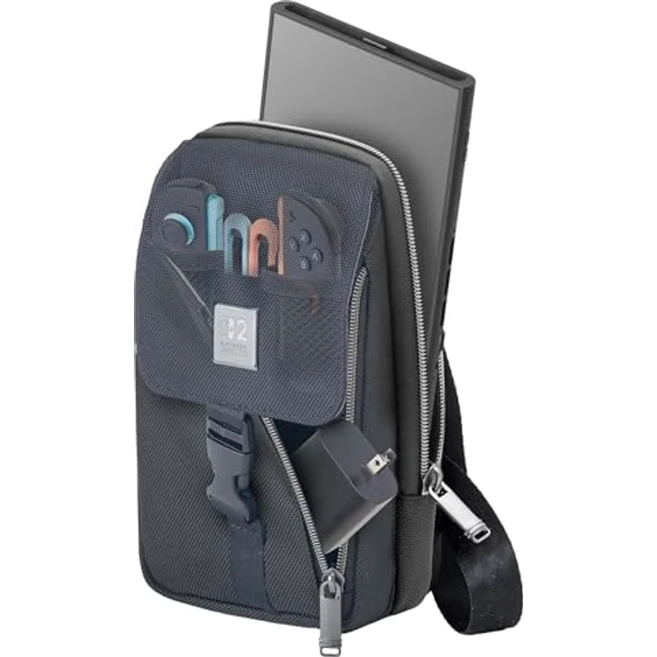 NACON MC16 Rucksack für Nintendo Switch, Schwarz, staubgeschützt und kratzresistent, 140 mm – Bild 3