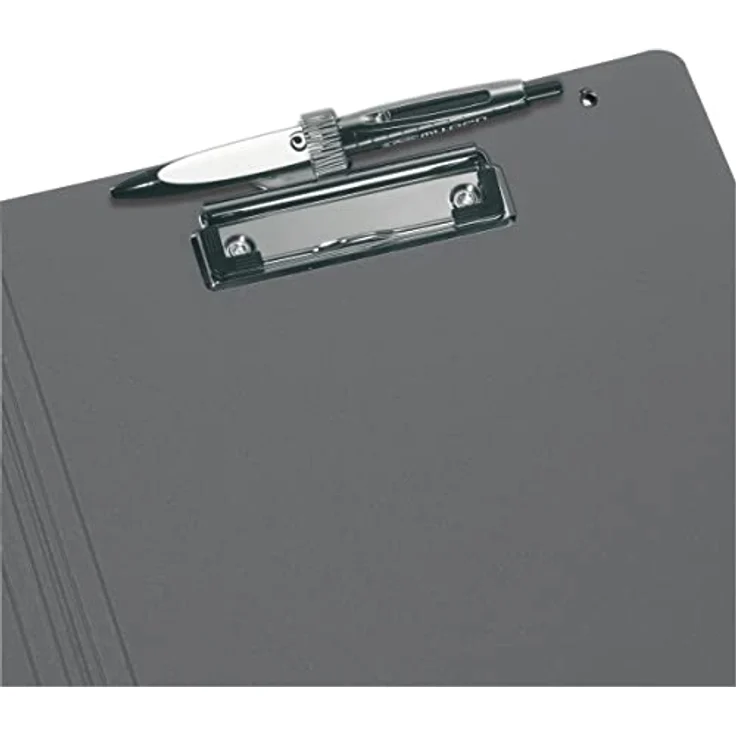 Herlitz Aktenordner Herlitz Klemmbrettmappe A4 PF grau/apfel m.Stifthalter – Bild 8
