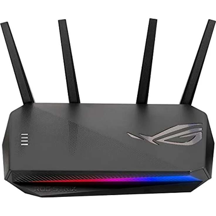 Asus ROG Strix GS-AX5400 Gaming Router (Ai Mesh WLAN System, WiFi 6 AX5400, PS5 kompatibel, Gaming Engine mit Aura RGB, Gigabit LAN, 1.5 GHz TC CPU, AiProtection, USB 3.2) – Bild 1
