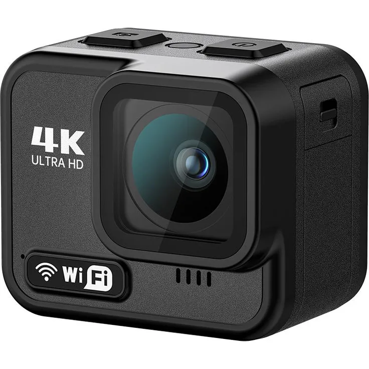 Lixada 4K Mini-Sportkamera, WiFi-Actionkamera mit 2,1-Zoll-Touchscreen, 170° Weitwinkelobjektiv, 21 m wasserdicht und Anti-Shake, inklusive Montagezubehör-Set für Tauchen, Surfen, Skifahren, Radfahren