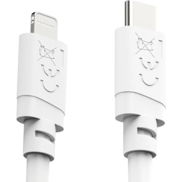Hama USB-C auf Lightning Ladekabel, 1m, Schnellladen und High-Speed-Datenübertragung, für Apple, Weiß – Bild 3