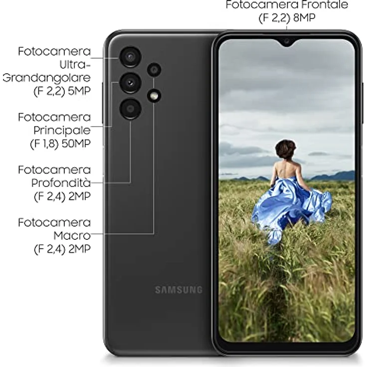 Samsung Galaxy A13 SM-A137FZKUEUE Smartphone 16.8 cm (6.6) Dual SIM 4G USB Type-C 3 GB 32 GB 5000 mAh Black – Bild 4