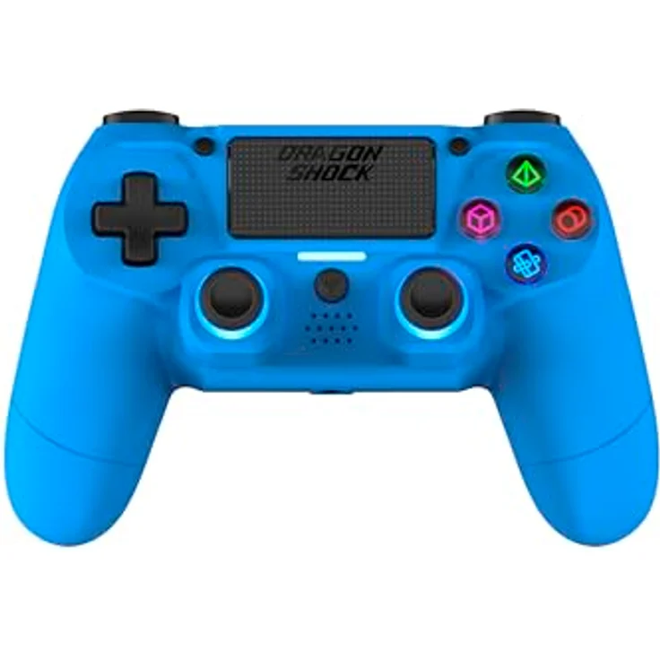 Dragonshock Mizar Gamepad für PlayStation 4, kabellos mit D-Pad und Bluetooth, schwarz – Bild 1